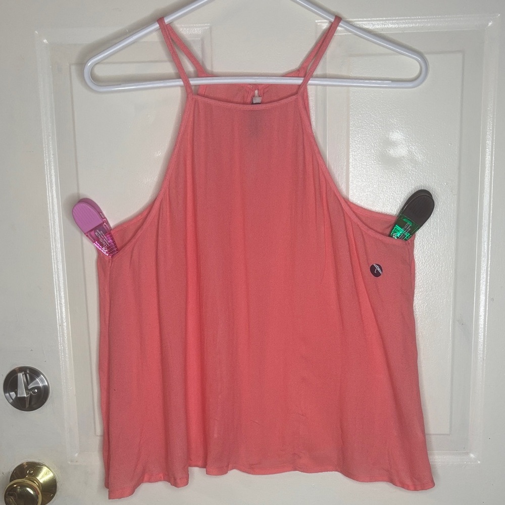 Abercrombie & Fitch Coral Halter Cami Tank